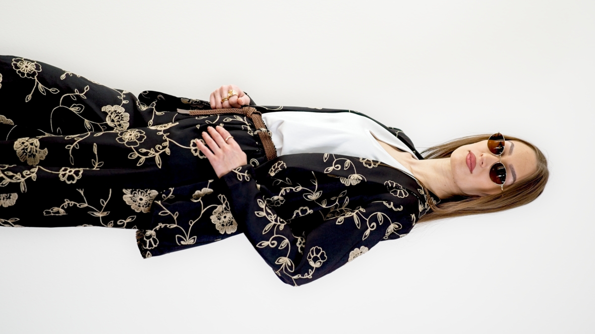 Floral blazer black - Image 4